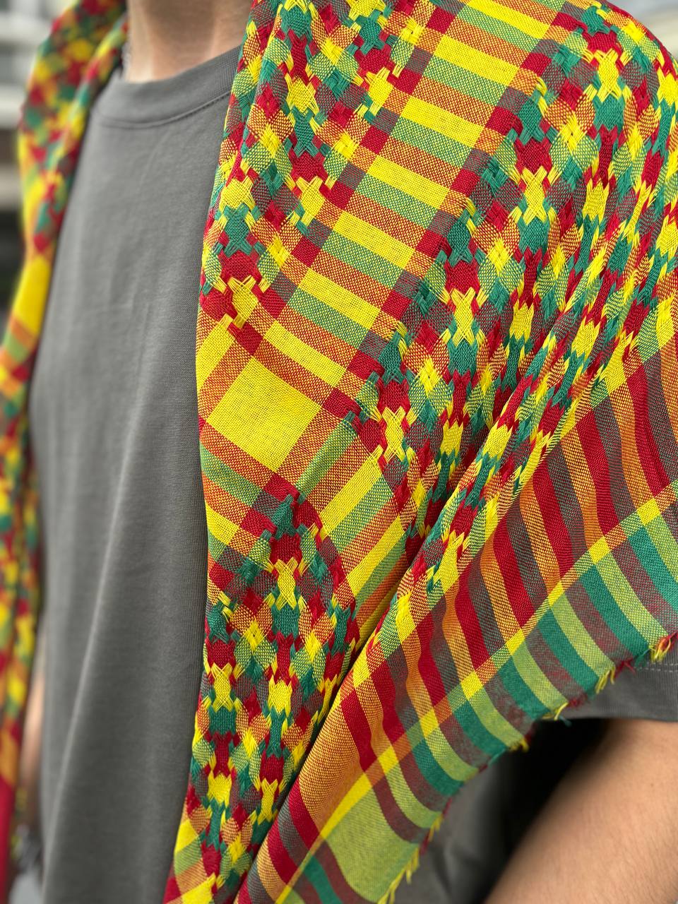 Rojava Heritage Checkered Scarf