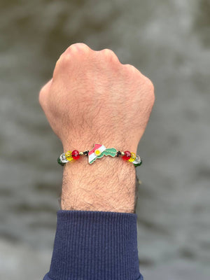 Kurdistan Map Beaded Bracelet